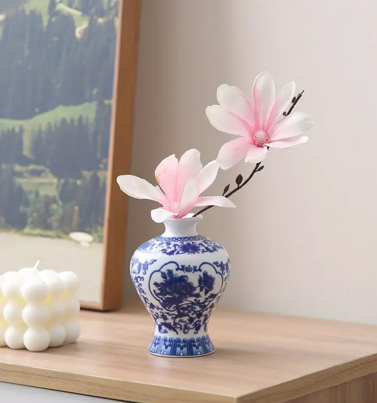 Classic Blue & White Ceramic Vases