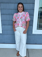 Sweet Bloom Puff Blouse