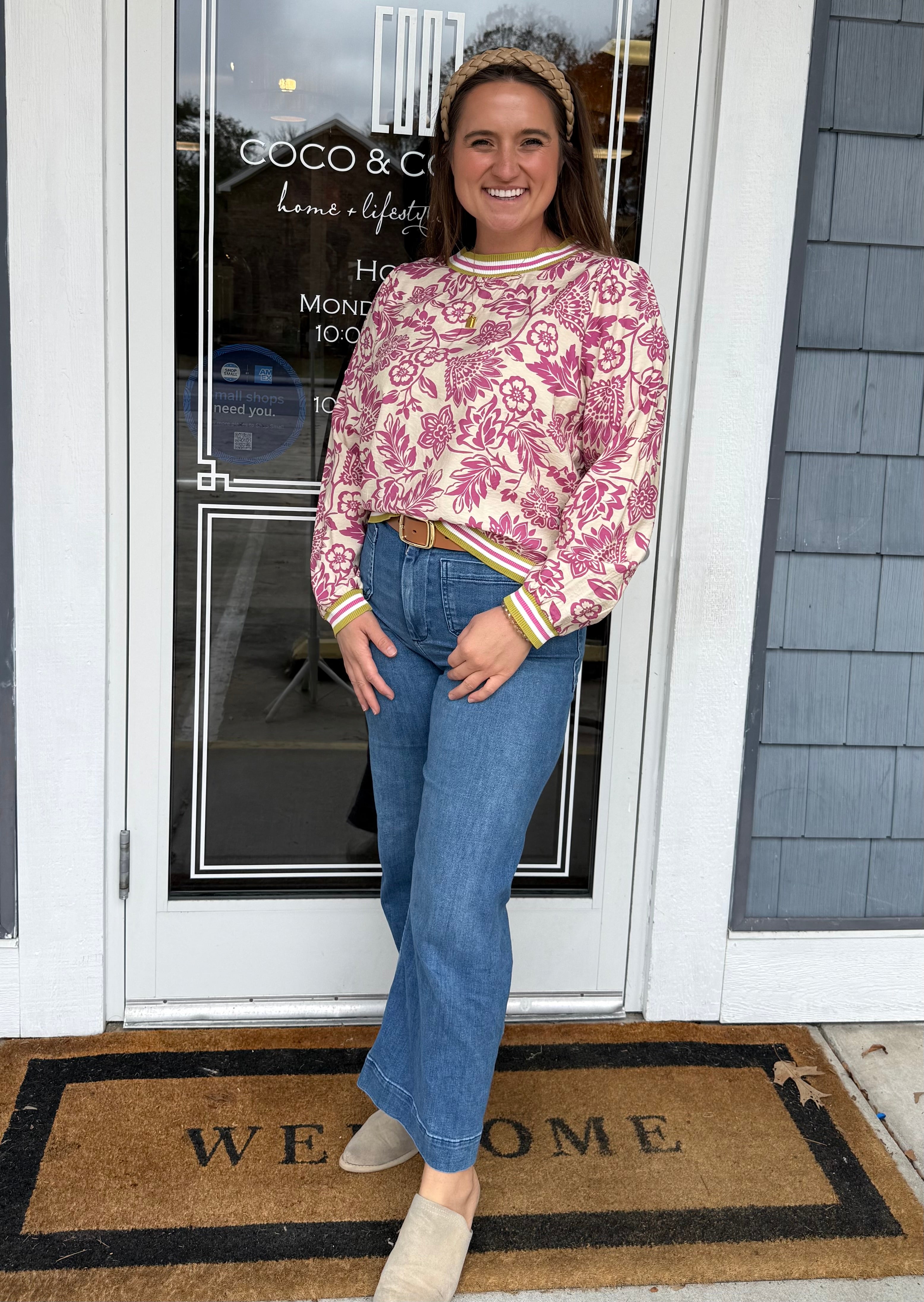 Orchid Wave Knit Top