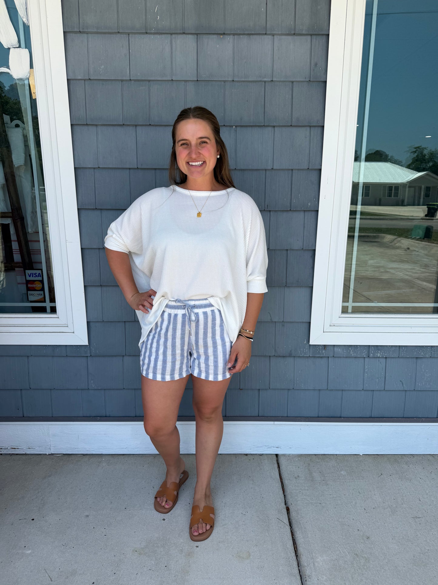 White Ivory Oversized Knit Top