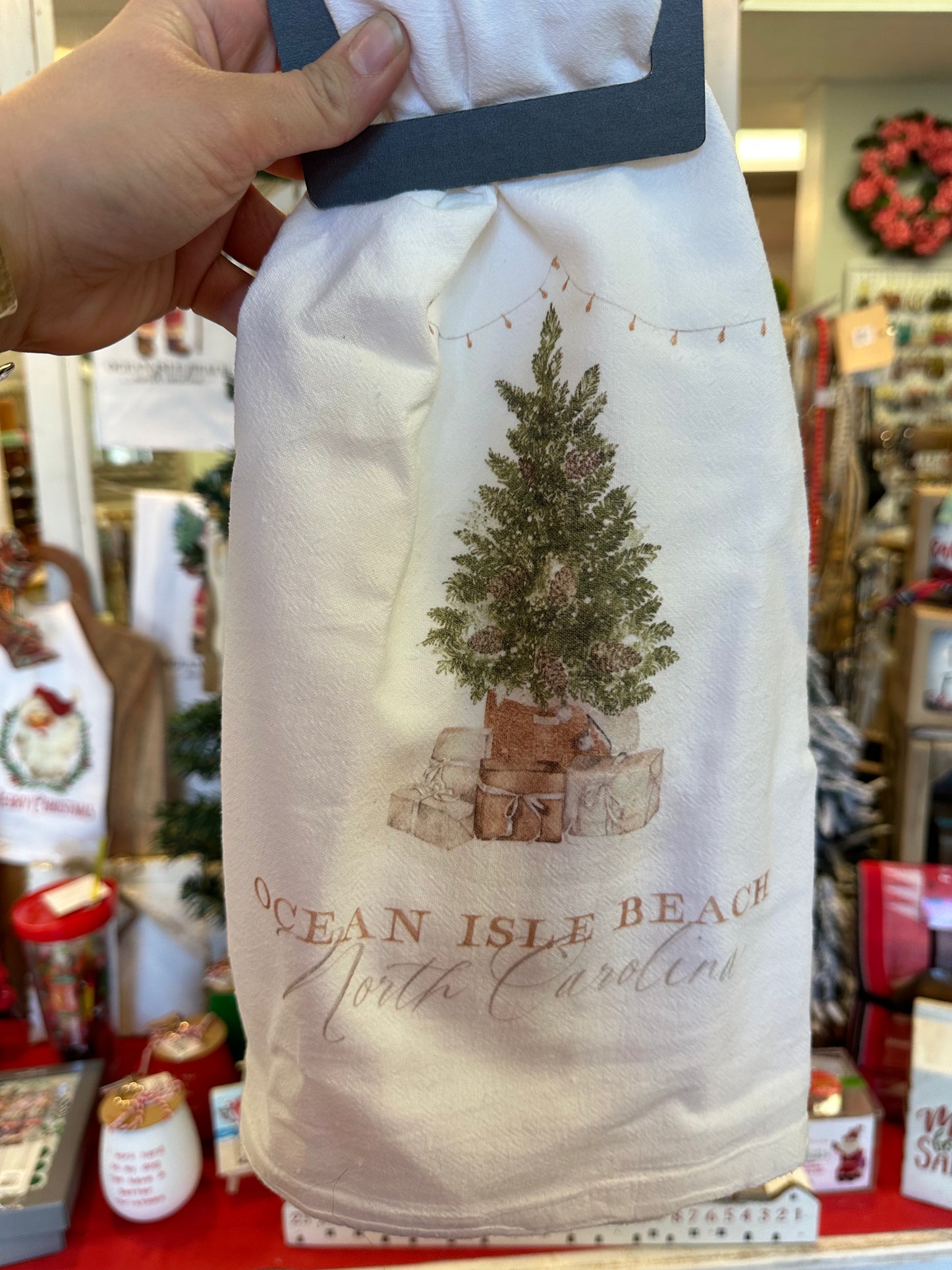 OIB Custom Cottage Tree Tea Towel