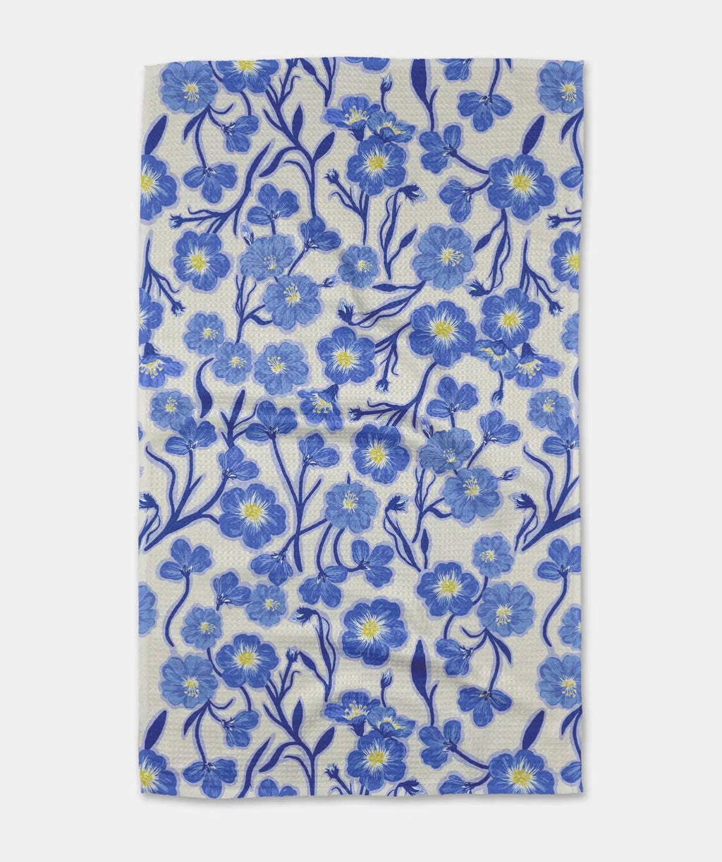 Primavera Blooms Tea Towel Geometry