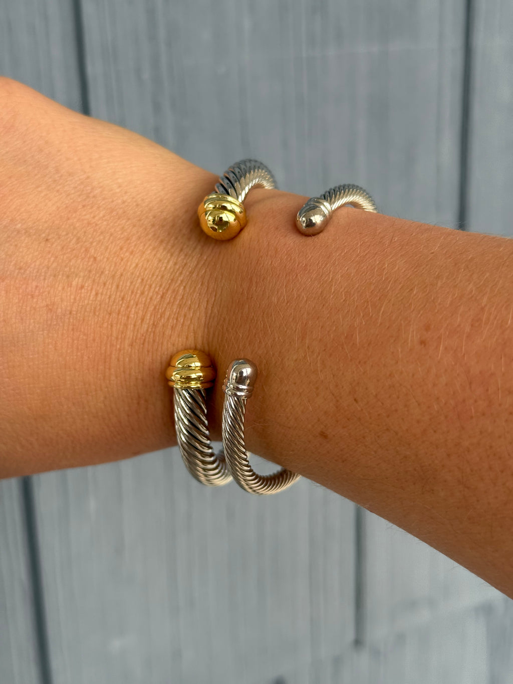 DY Dupe Silver Bangle