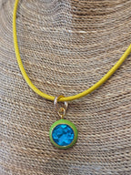 Luna Pendant Necklace Turquoise & Yellow - Smith & Co.