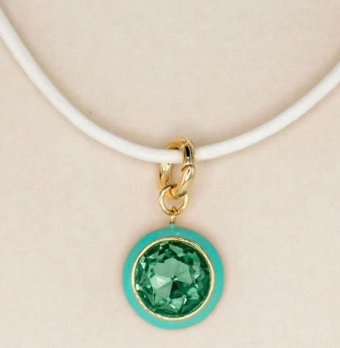 Luna Pendant Necklace Turquoise & Yellow - Smith & Co.