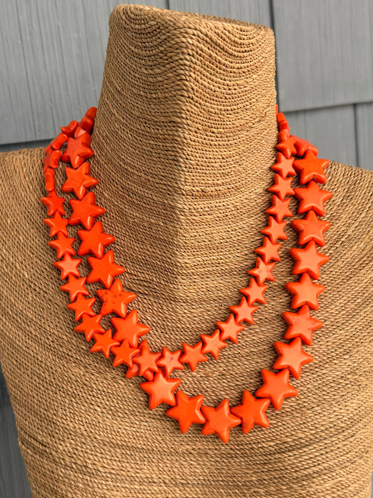 Sea Star Necklace SMALL - Orange- Smith & Co.