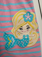 Under The Sea Mermaid Pink Knit Dress, Classic Whimsy 24M