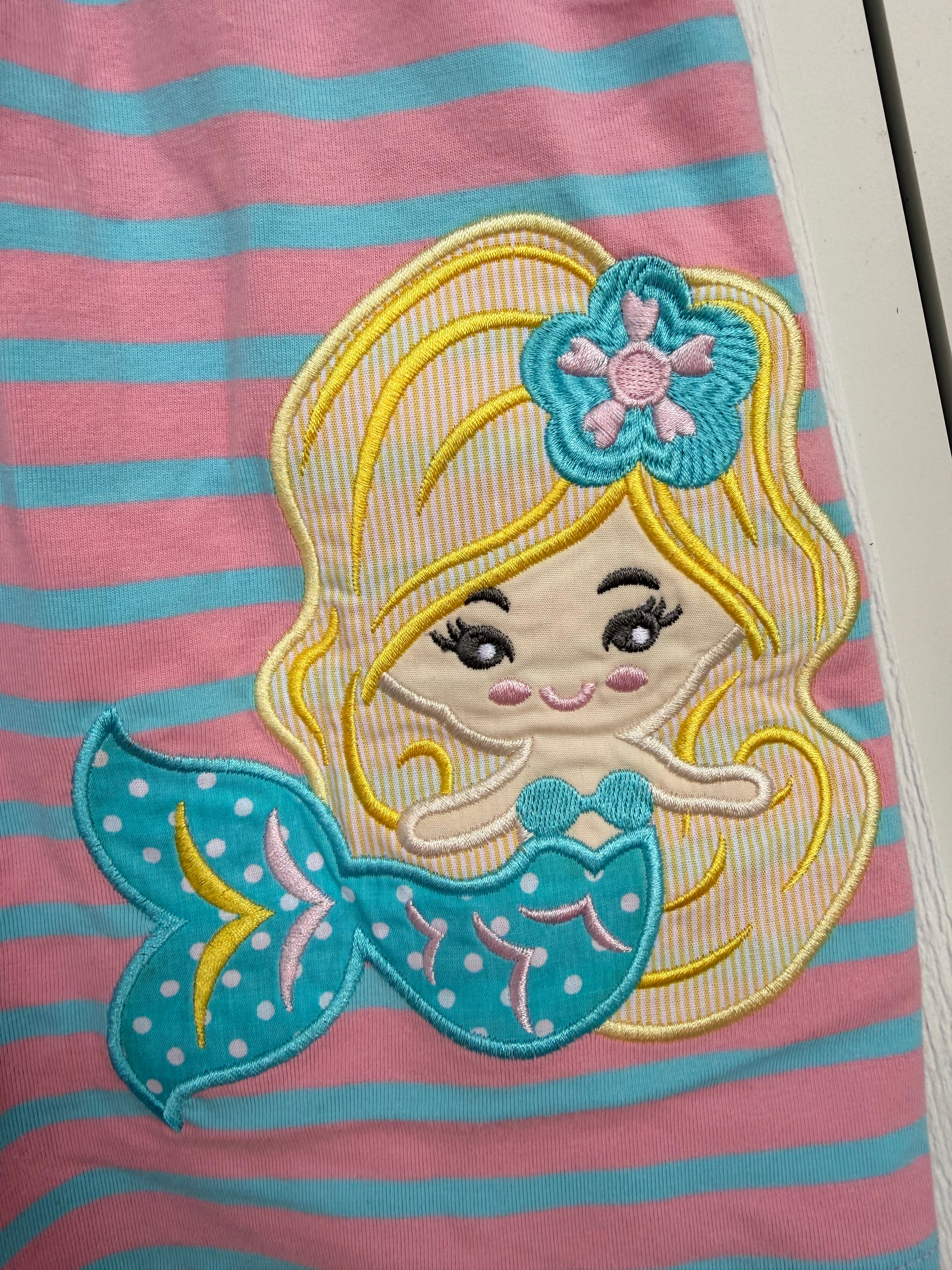 Under The Sea Mermaid Pink Knit Dress, Classic Whimsy 24M