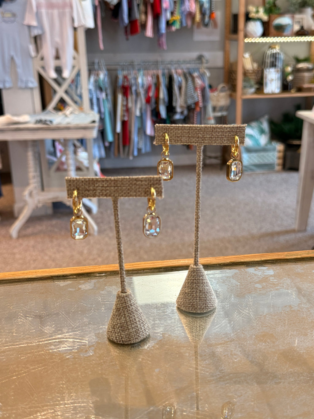 Emerald Cut Earrings
