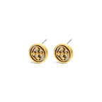 Linked Medallion Post Earring