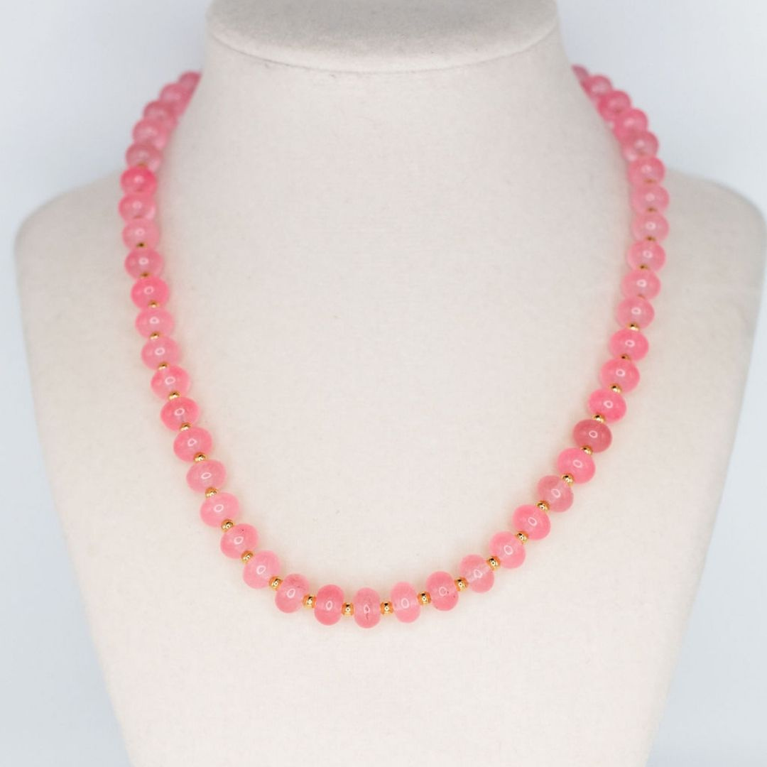 Sea Glass Necklace - Hot Pink - Smith & Co.