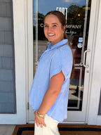 Linen Blend Dolman Sleeve
Shirt-Chambray