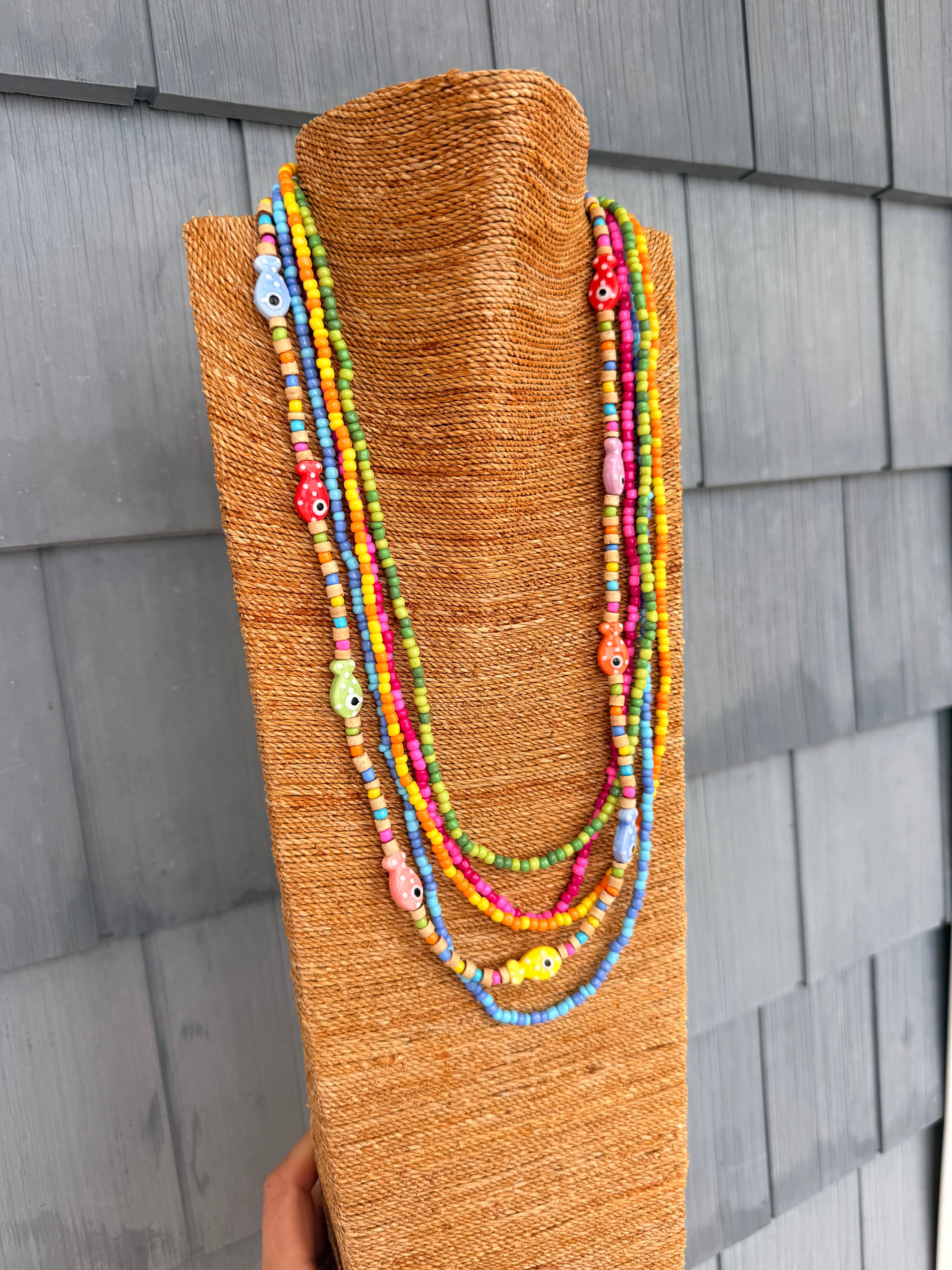 Handmade Beaded Necklace Set (set of 5)