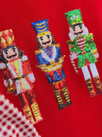 Red Nutcracker Sequin Mockneck