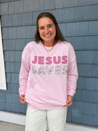 PREORDER: Patchwork Jesus Saves Sweatshirt