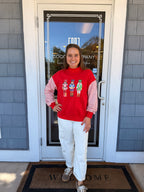 Red Nutcracker Sequin Mockneck