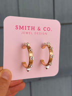 Mixed Metal Hoop Earrings - Gold with Silver - Smith & Co.