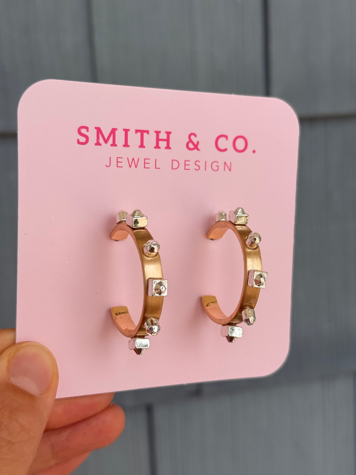 Mixed Metal Hoop Earrings - Gold with Silver - Smith & Co.