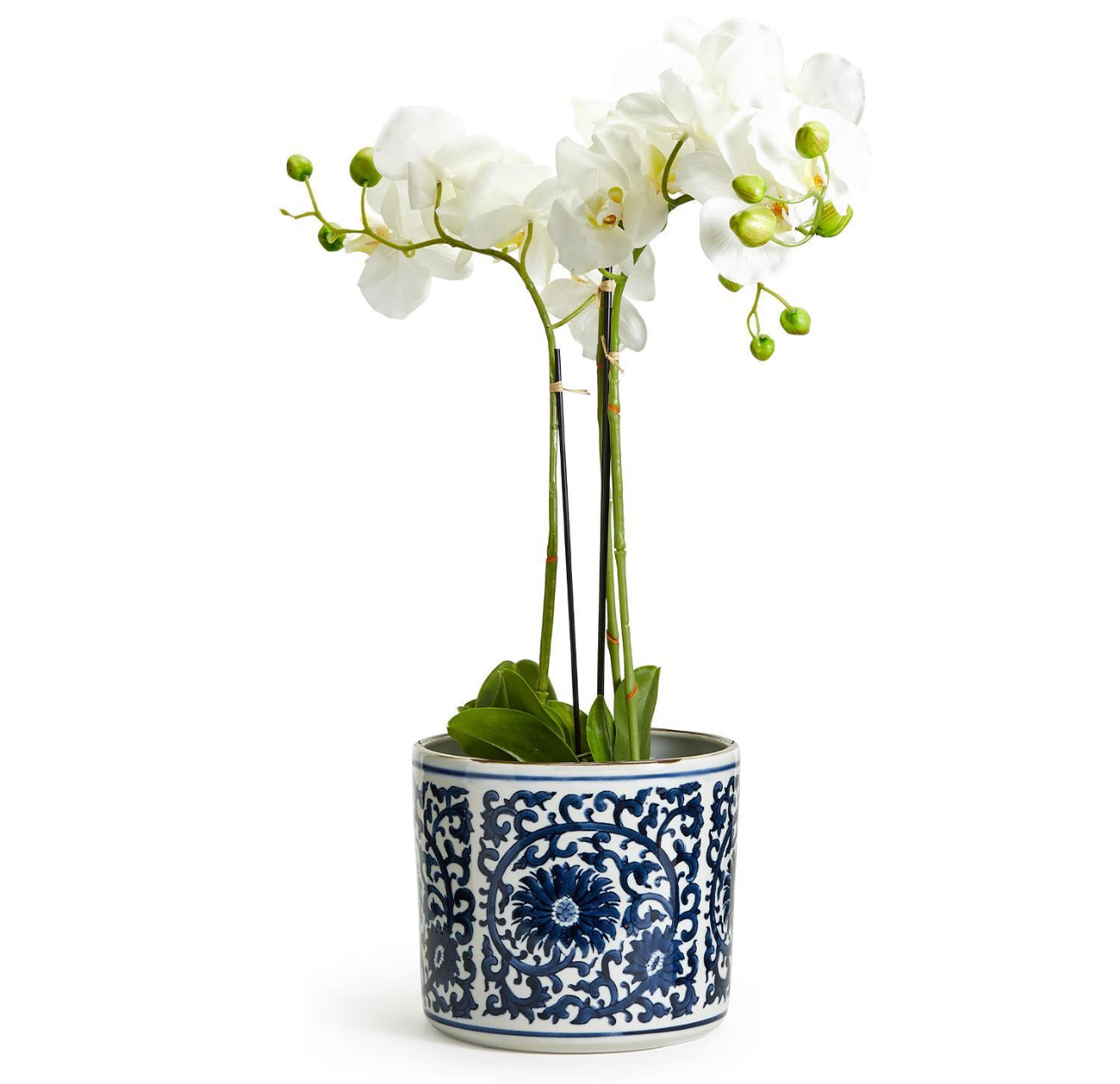 Blue & White Lotus Flower Vase/Planter