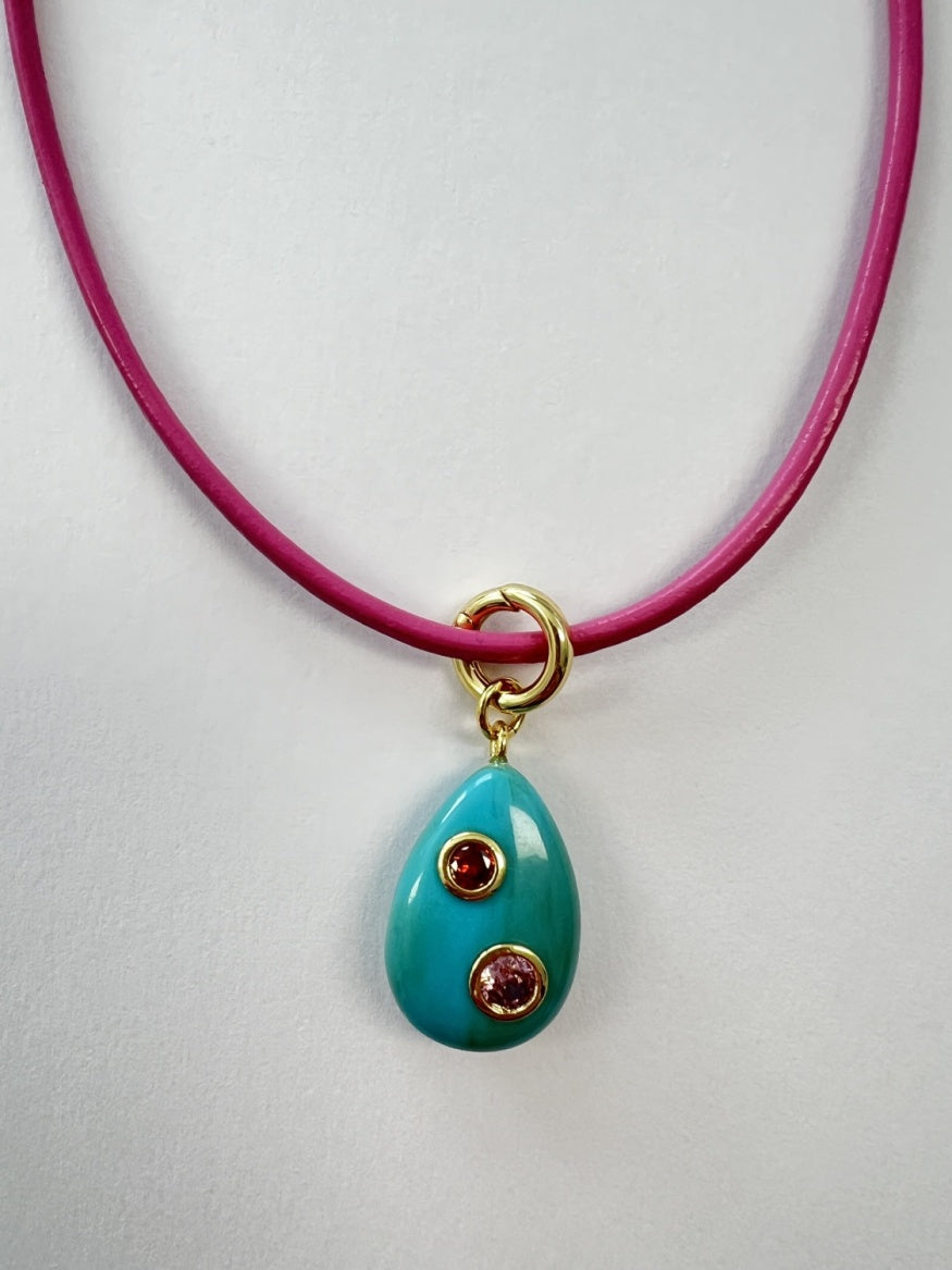 Beach Combing Necklace - Pink & Turquoise - Smith & Co.