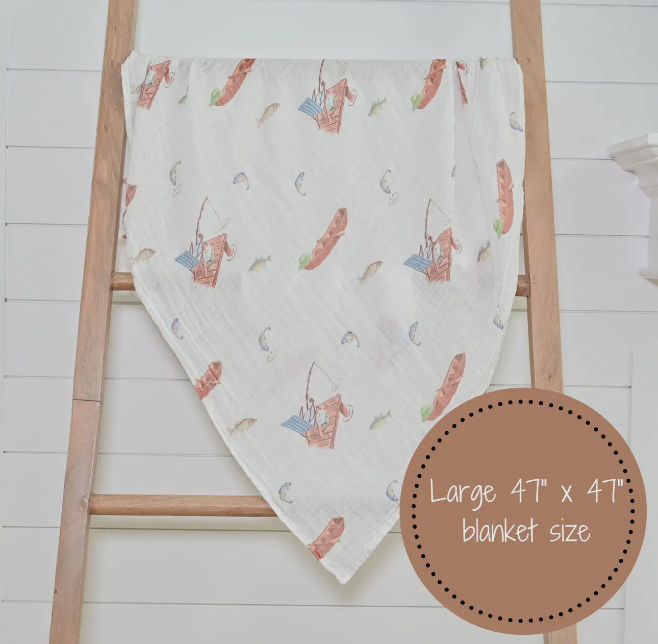 Gone Fishing Baby Swaddle