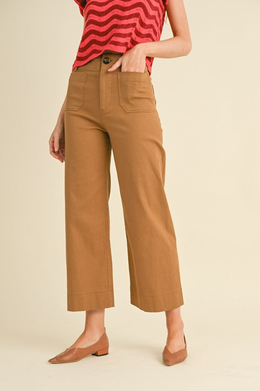 Hazelnut Crop Flare Pants SHIPS OR PICKUP FROM COCO 10/21/25