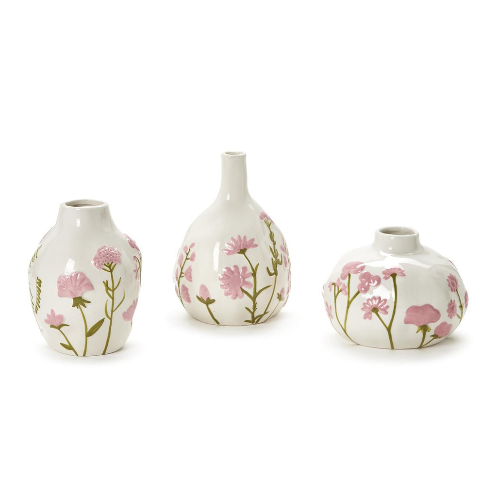 Pink Floral Vases