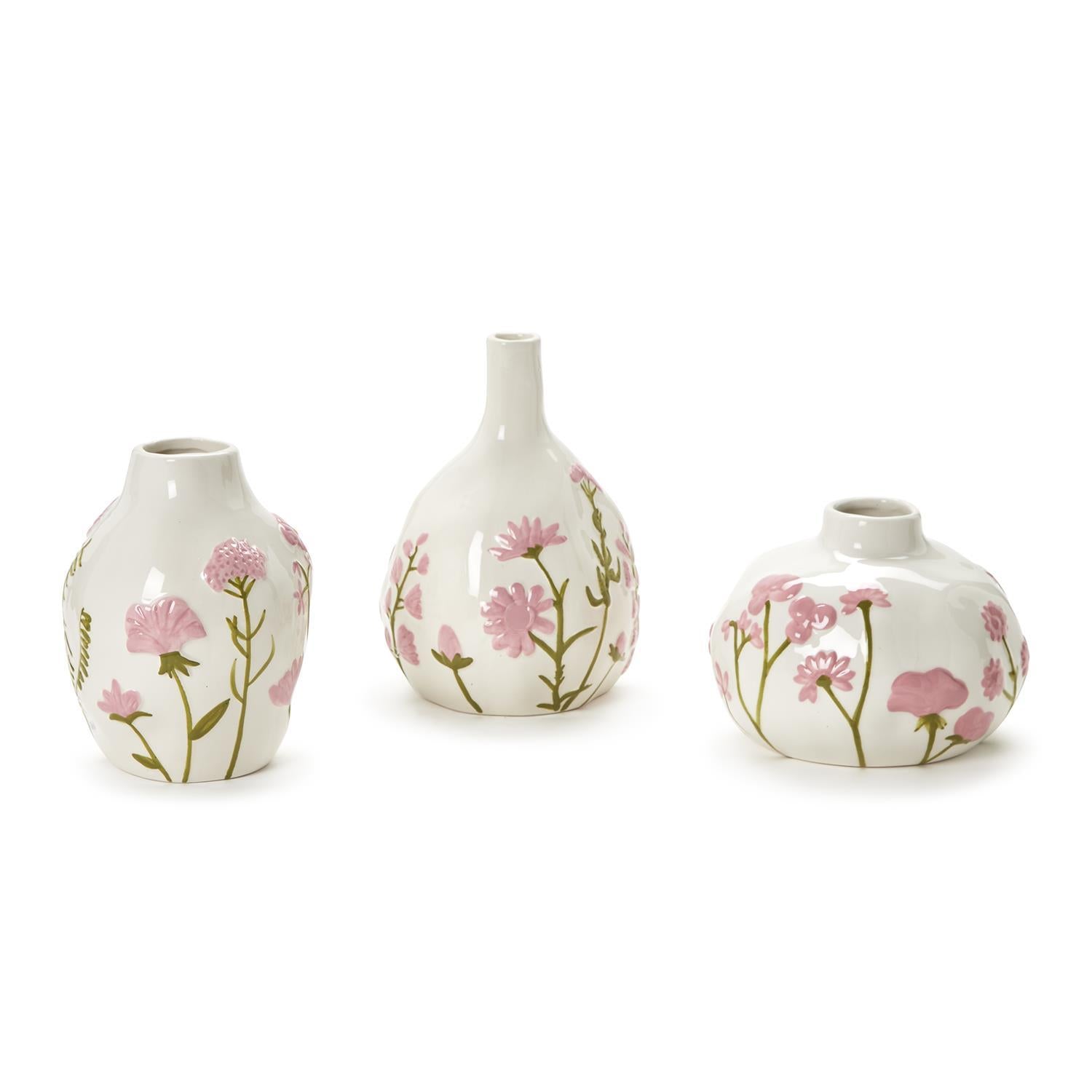Pink Floral Vases