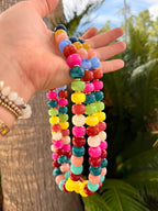 Multi Color Beaded Necklace