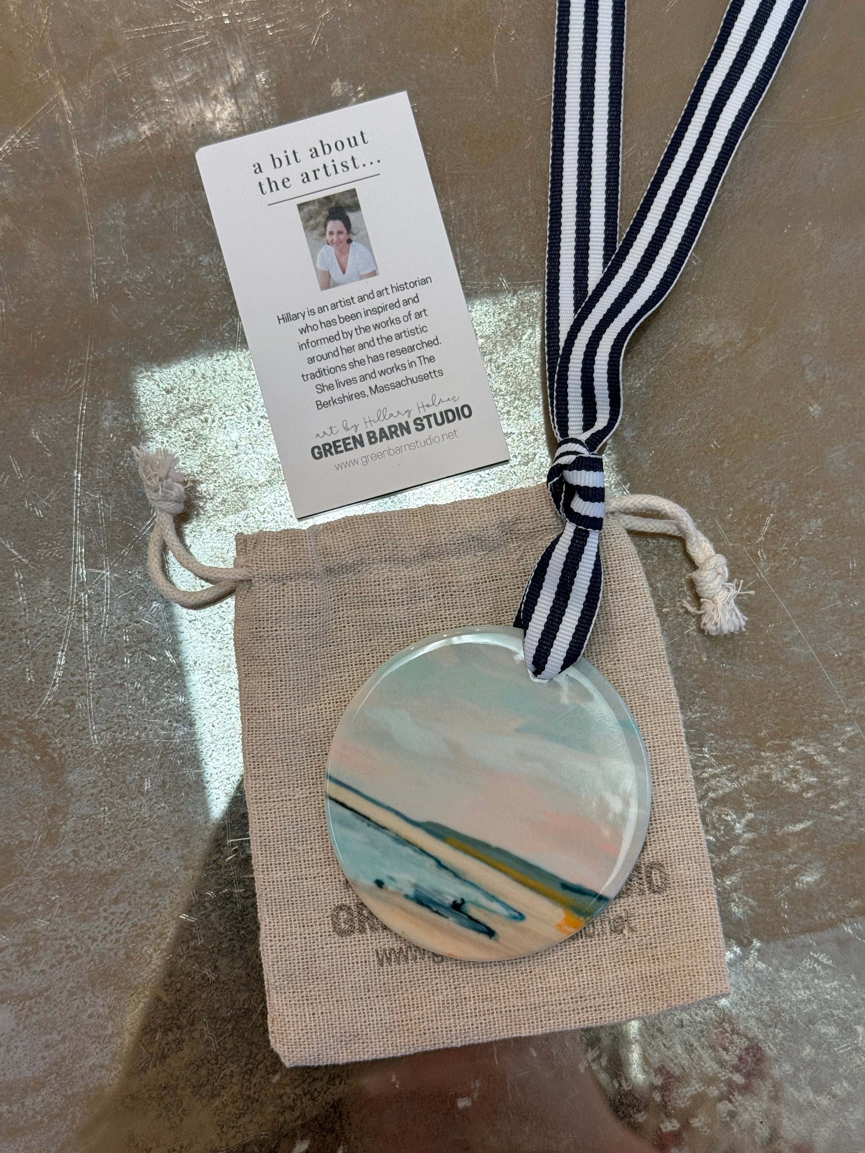 Porcelain Beach Ornament