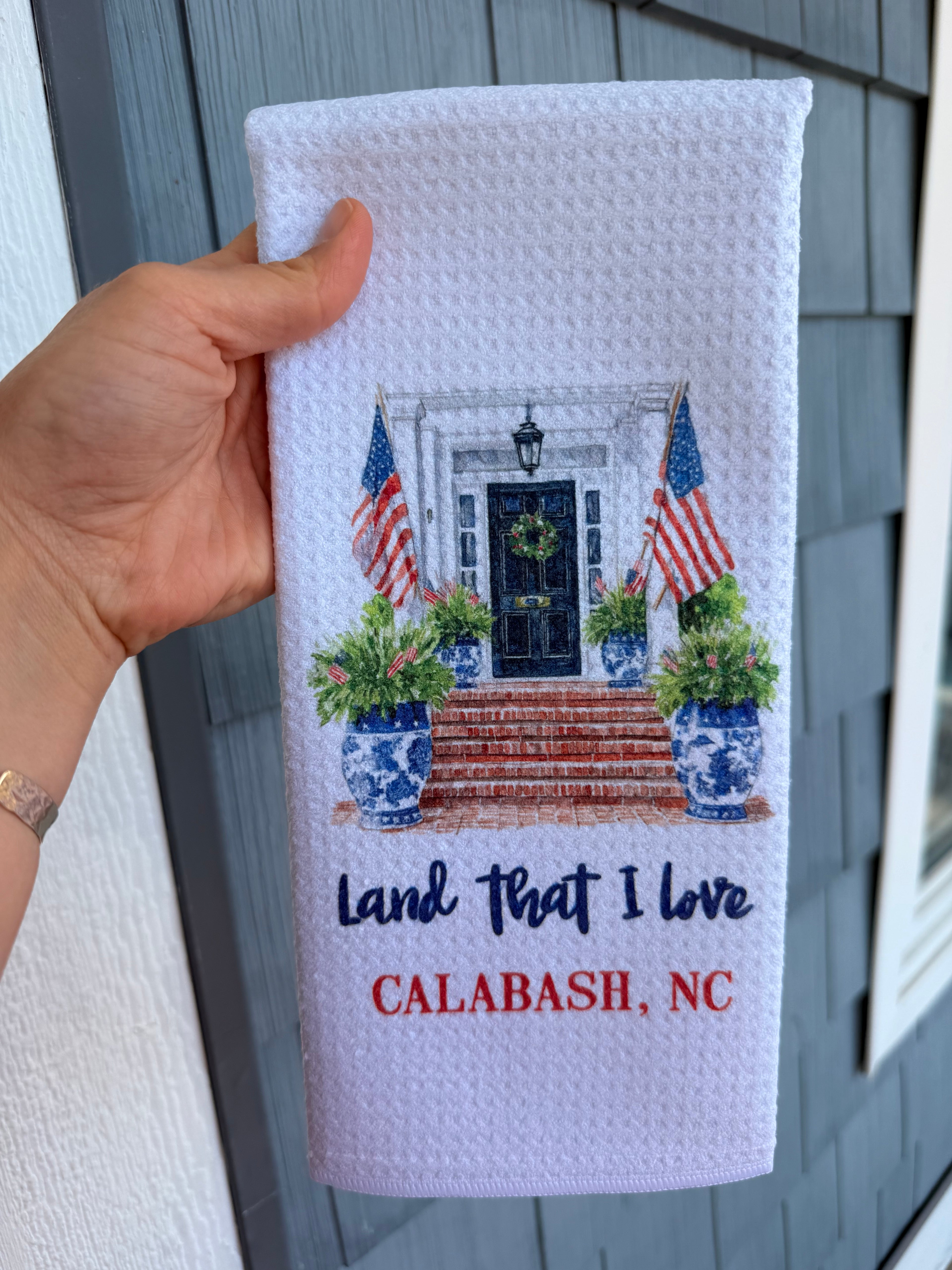 Land that I Love Calabash Tea Towel