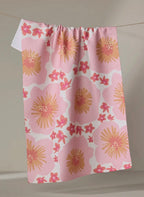 Hibiscus Sunset Tea Towel