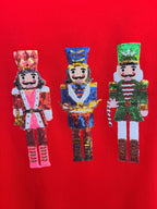 Red Nutcracker Sequin Mockneck