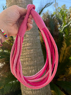 Multi Pink Rope Necklace