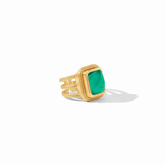 Cheval Statement Ring Iridescent Emerald, Julie Vos