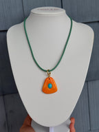 Beach Combing Necklace - Turquoise & Orange - Smith & Co.
