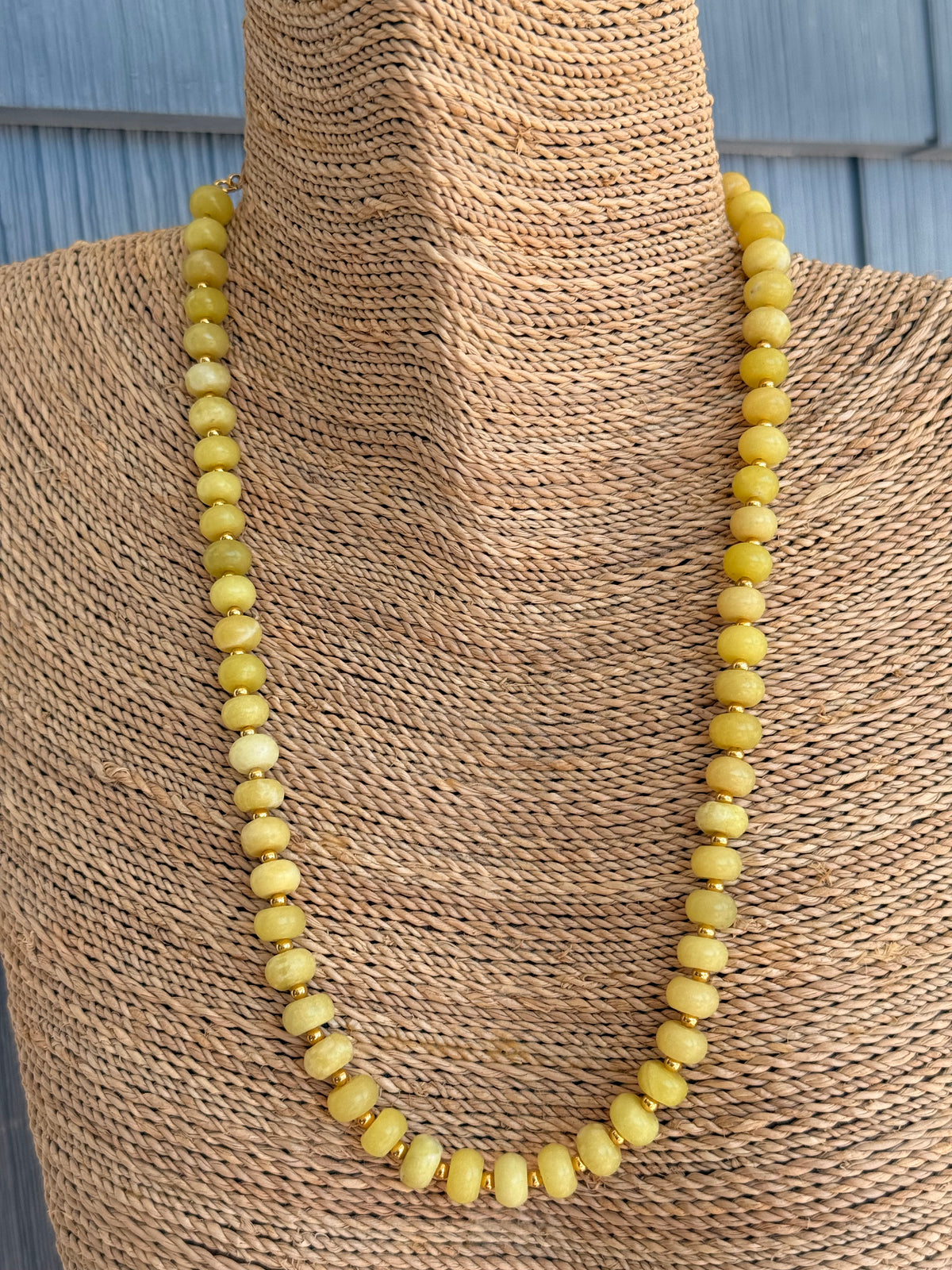 Sea Glass Necklace - Chartreuse-Smith & Co.