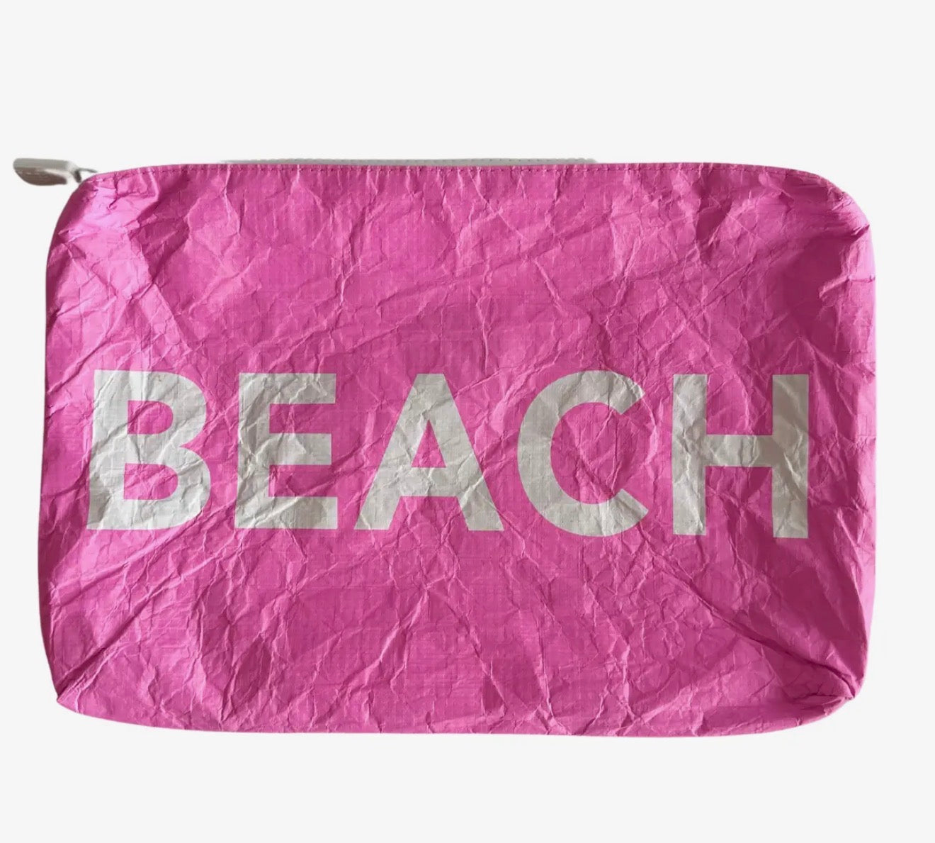 Pink & White Beach Water Resistant Tyvek
Printed Pouch