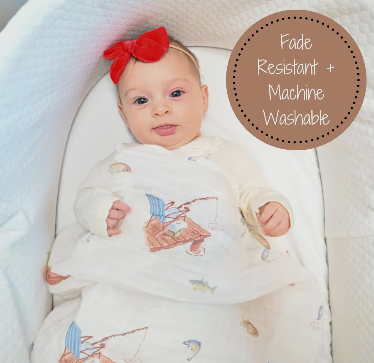 Gone Fishing Baby Swaddle