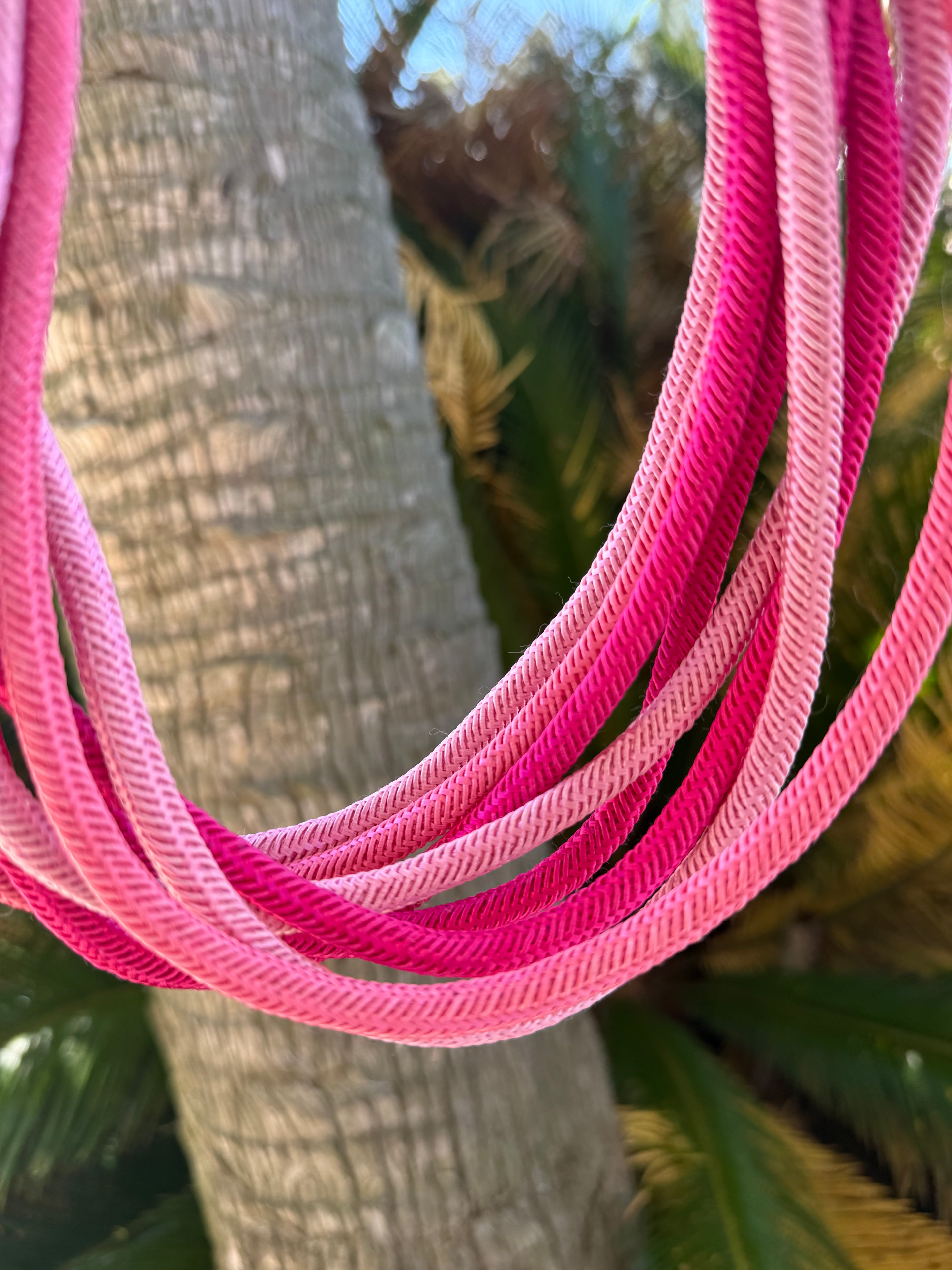 Multi Pink Rope Necklace