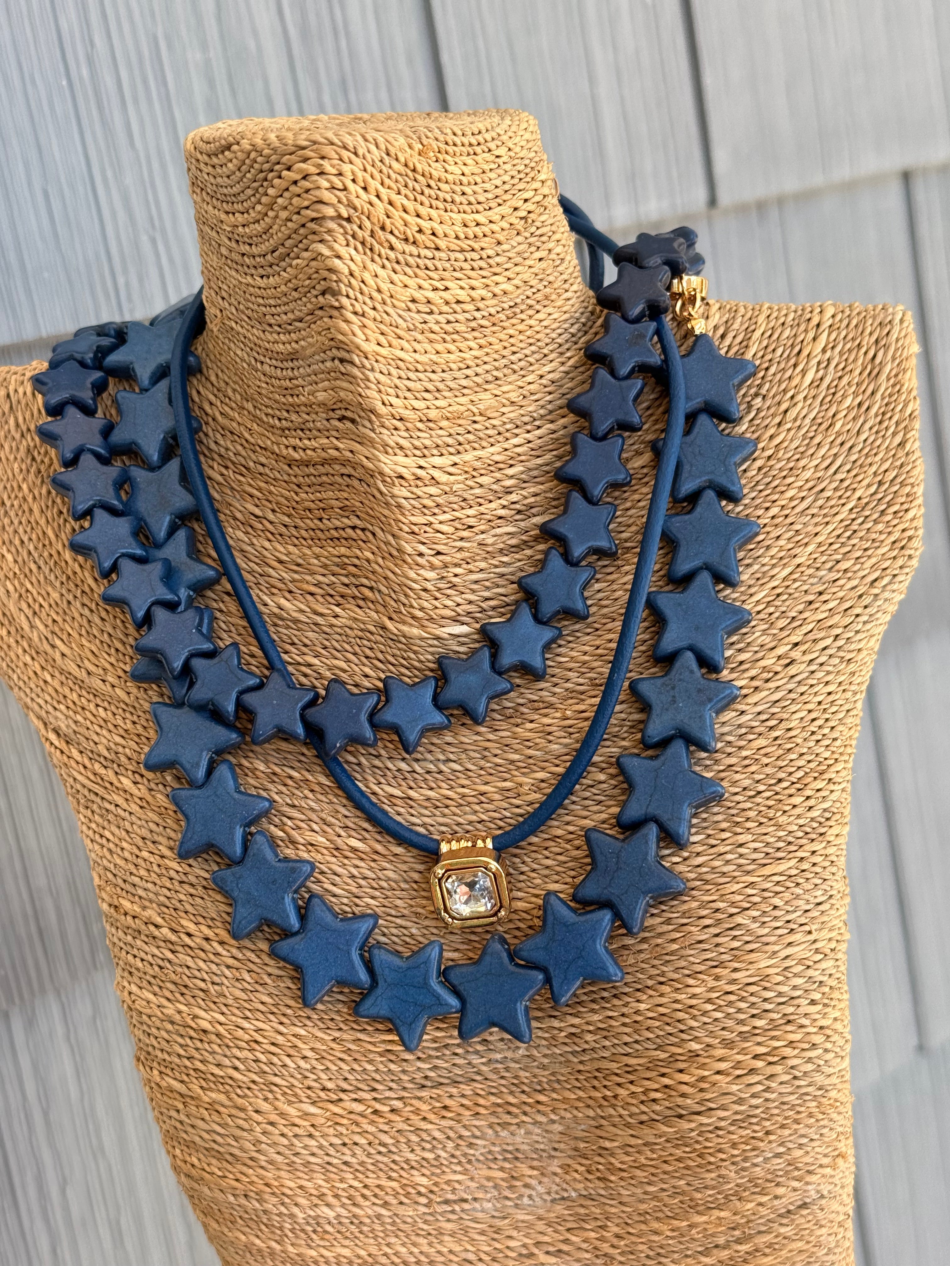 Sea Star Necklace Large - Navy - Smith & Co.