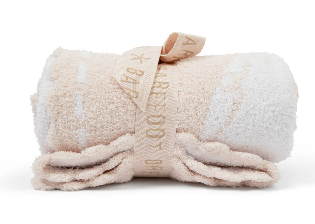 Barefoot Dreams Scalloped Receiving Blanket: Pink Tutu