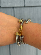 DY Dupe Gold Ends Bangle