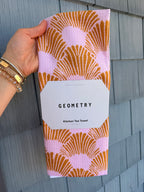 Royal Scallop Tea Towel Geometry