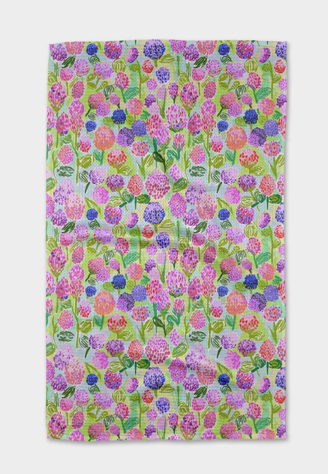 Spring Clovers Tea Towel Geometry