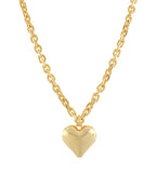 Puffy Heart Chain Necklace