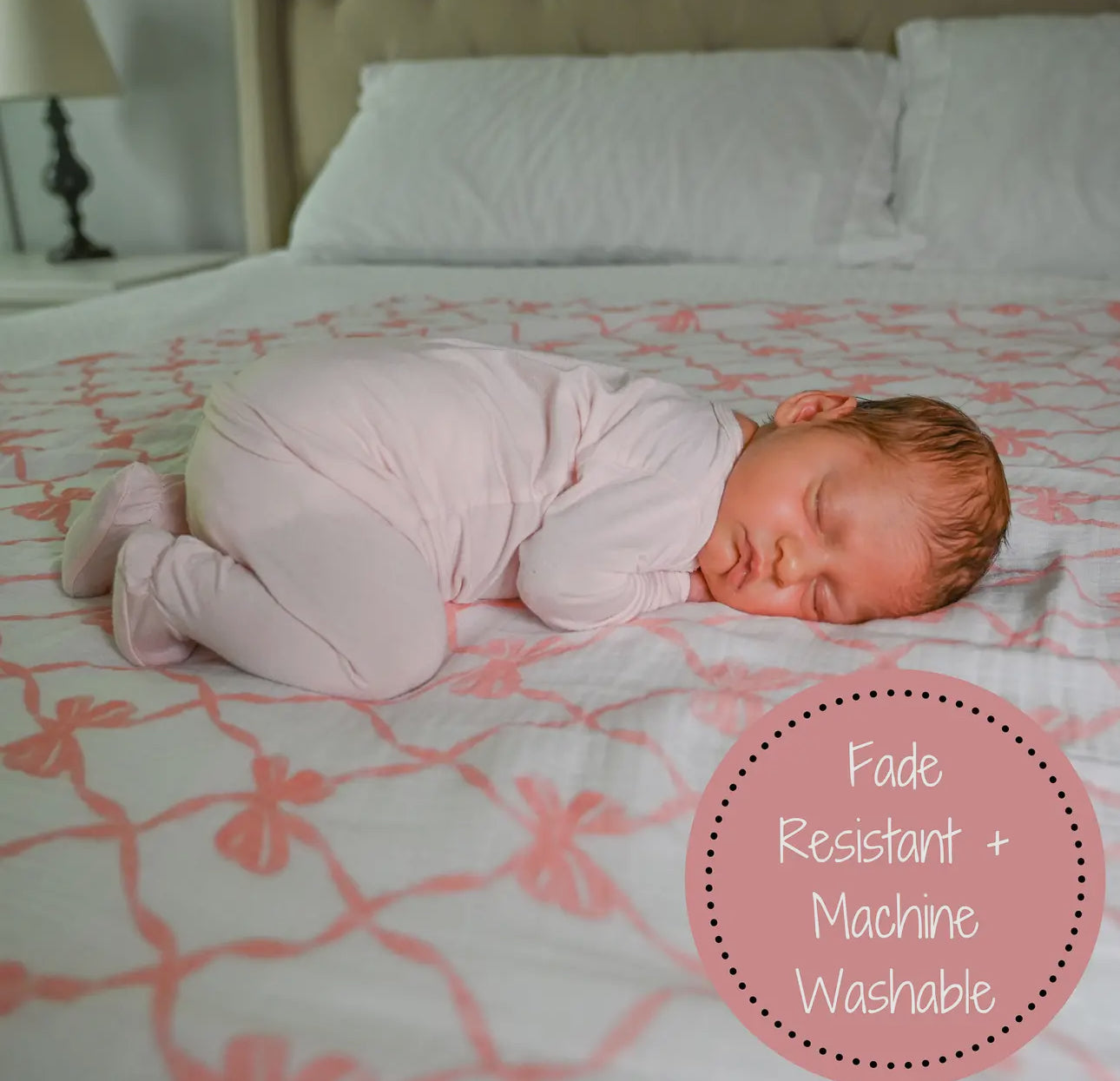 Beautiful Bows Baby Swaddle Blanket