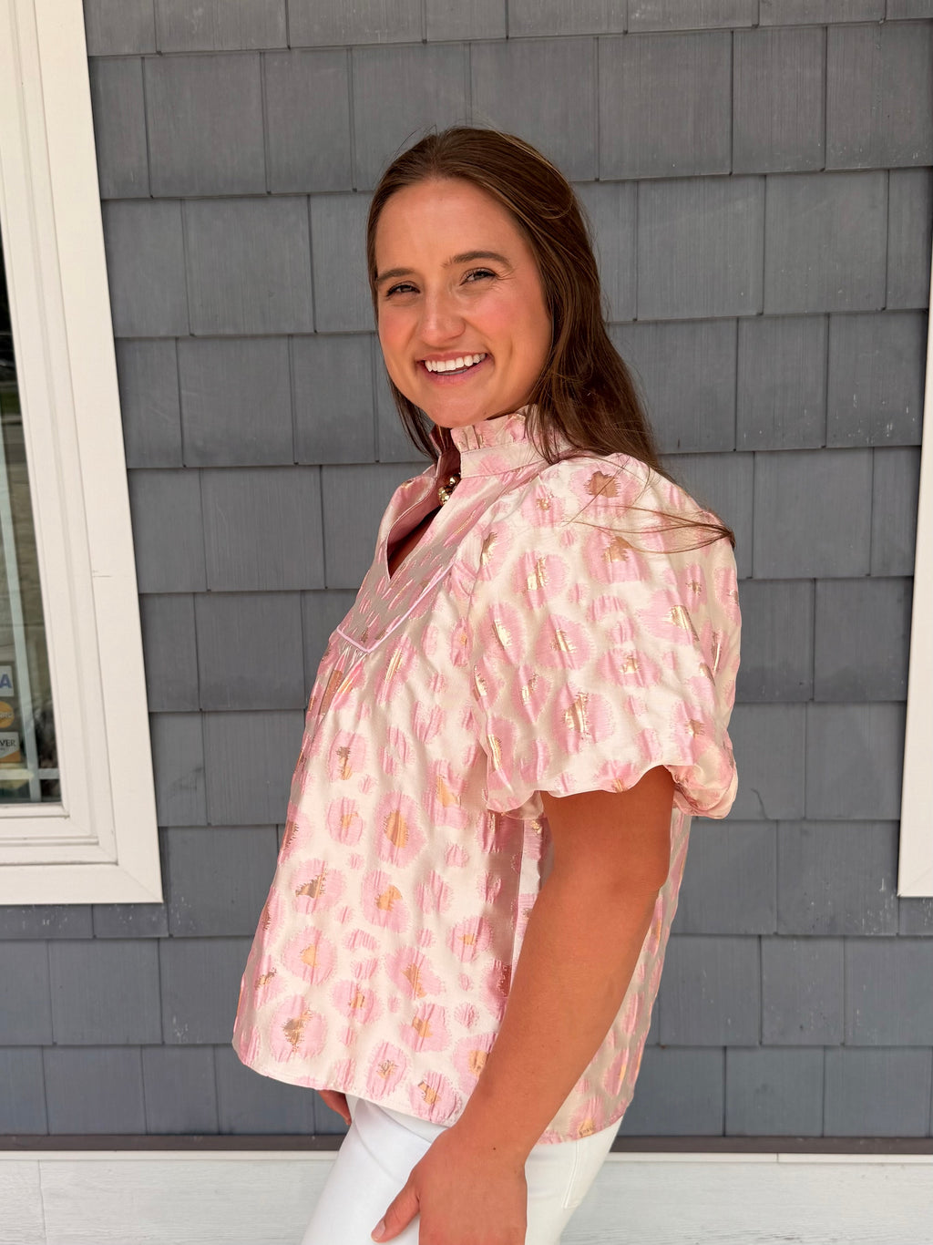 Pink Floral Babydoll Top