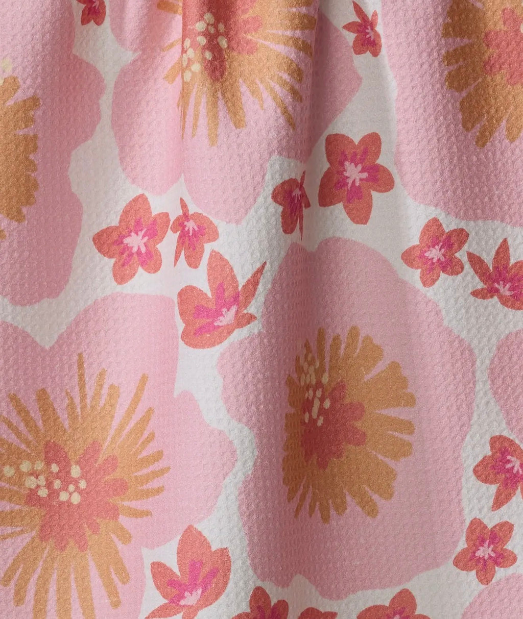 Hibiscus Sunset Tea Towel