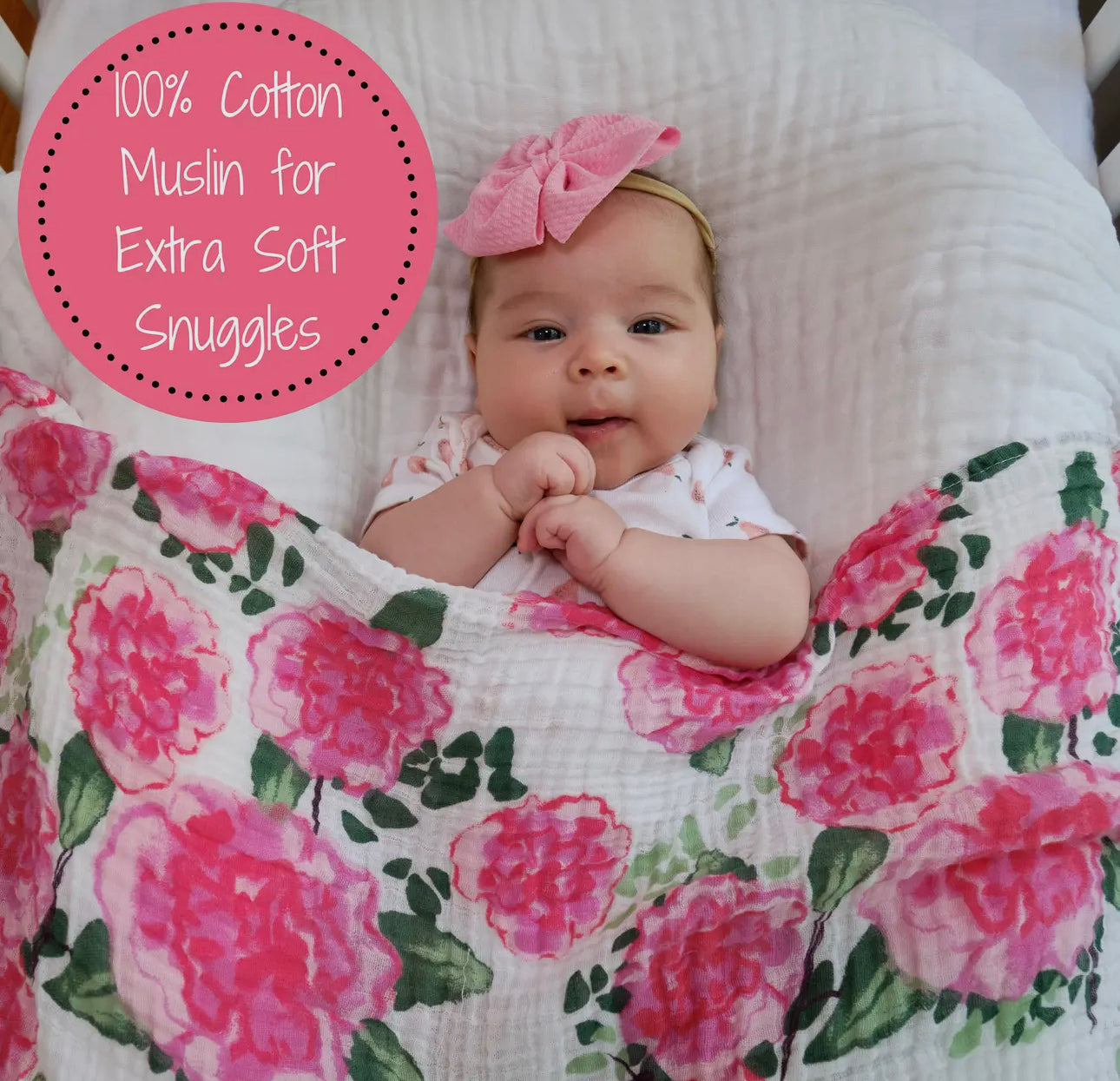 Life in Bloom Baby Swaddle Blanket